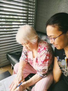 Bespoke activity assisted by caregiver